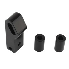 (Black) Premium Aluminum Headlight Mounting Block Extension Bracket Repair Kit For Motorcycle Hassle Free Installation Design Silver