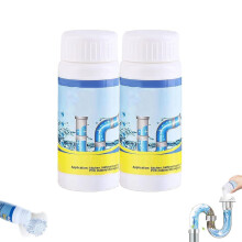 Drain Cleaner 2pcs Powerful Liquid for Kitchen Sink and Bathroom, Quick Clog Removal and Odor Neutralizing