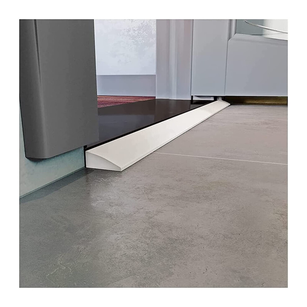 Wheelchair Threshold Ramp with TrimtoFit Design, NonSlip Indoor Ramp for Bathroom Doorway 39in