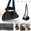 Airplane Footrest Hammock with Adjustable Strap Design, Ergonomic Leg Support for Long Flights 2