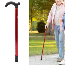 Adjustable Walking Cane for Seniors, Lightweight Foldable Aluminum Stick with NonSlip Rubber Tip