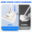 Mini Mop Set with Foldable SelfSqueeze Sponge Head, 2 in 1 Cleaning System for Small Spaces and Corners 3