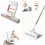Mini Mop Set with Foldable SelfSqueeze Sponge Head, 2 in 1 Cleaning System for Small Spaces and Corners 1