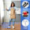 Mini Mop Set with Foldable SelfSqueeze Sponge Head, 2 in 1 Cleaning System for Small Spaces and Corners 4