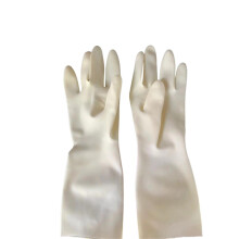 Shiny Latex Gloves White Rubber Gloves Small Size Unisex Fashion Accessory Smooth Onetime Molding