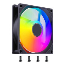 (Black) 120mm Cooling Fan Hydraulic Bearing Radiator with Light 12V CPU Cooling Fan 1200RPM Computer Case Quiet Fan White