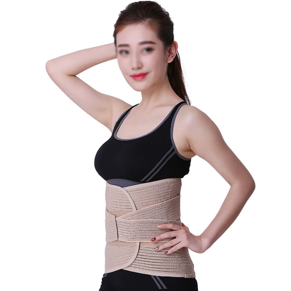 Back Support Belt for Men and Women with Adjustable Lumbar Compression, 33cm Breathable Brace for Lower Back Pain Relief