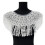 Elegant Beaded Capelet Neck Accessory For Prom-H8153 silver 1