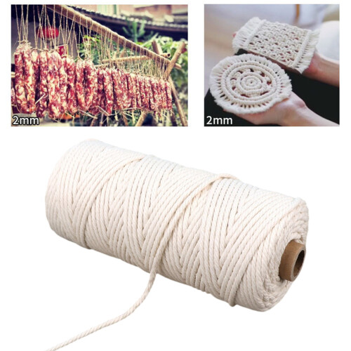Braided Cotton String For Crafting And Decoration-4mmX50m 2
