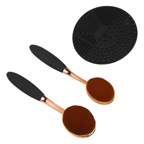 2pcs Sunscreen Applicator Brush, Soft Fiber, ABS