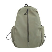 (Green) Versatile Backpack Nylon Rucksack Roomy and Practical School Bag Great for Travel Outdoor Activities and Work White