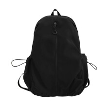 (Black) Versatile Backpack Nylon Rucksack Roomy and Practical School Bag Great for Travel Outdoor Activities and Work White