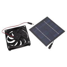 50W Solar Panel Fan Kit for Greenhouse Shed Chicken Coop, Solar Powered Ventilation and Heat Dissipation