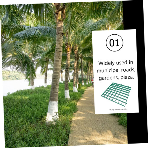 Tree Grate and Tree Guard with WaterPermeable Design, Interlocking Outdoor Landscape Protector 2