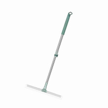 Floor Squeegee and Pet Hair Removal Broom with Flexible Silicone Blade, Adjustable 180 Head, 52cm