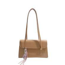 (Khaki) Women Bag Retro Shoulder Bag Simple Underarm Purse PU Leather Armpit Bag Everyday Bag Commuting Bag for Travel Yellow