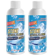 Marble Cleaner and Stone Stain Remover Kit, NoRinse Quick Cleaning for Countertops, 2 PC Set