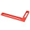 Carpenter Square L-Shape Aluminum 160mm/6.3in Red 1