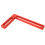 Carpenter Square L-Shape Aluminum 160mm/6.3in Red 16