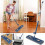 Flat Mop 360 Degree Rotating Self Wringing System with Washable Microfiber Pads and Long Handle 4