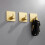 (Silver) 4Pcs Bathroom Towel Hook Multipurpose Sticky Wall Hooks Wall mounted Coat Rack Robe Clothes Hook for Bath Kitchen  Silver 4