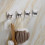 (Silver) 4Pcs Bathroom Towel Hook Multipurpose Sticky Wall Hooks Wall mounted Coat Rack Robe Clothes Hook for Bath Kitchen  Silver 5