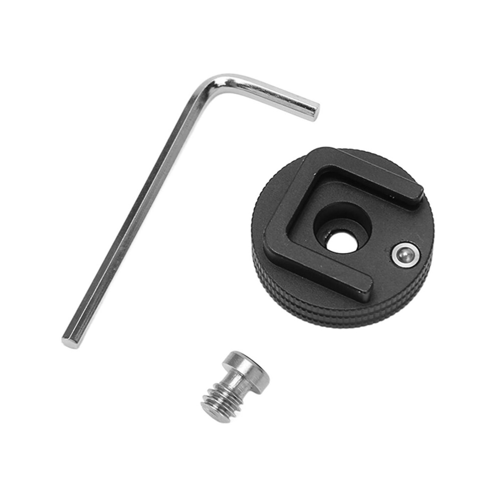 Aluminium 1/4In Cold Shoe Mount Adapter Anti Drop Wrench For Camera Cage/Rig 5041393675692