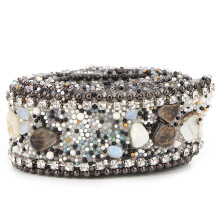 Rouleau de strass brillants pour la création de bijoux et accessoires de mode, galon à effet pailleté, ruban de strass en cristal pour colliers,