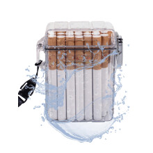 Waterproof and Smell Proof Cigarette Case for 20 Cigarettes, Transparent Durable Pocket Holder 85mm