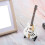 7in White Miniature Electric Guitar Replica 7