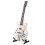 7in White Miniature Electric Guitar Replica 6
