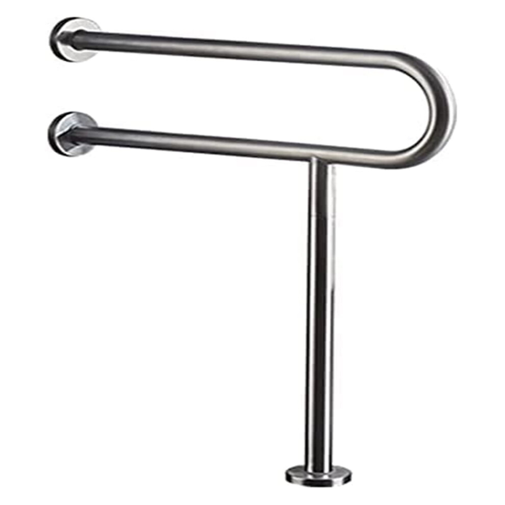 UShaped Stainless Steel Shower Grab Bar with NonSlip Secure Grip, Brushed Nickel Toilet Safety Rail