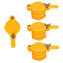 4pcs Plastic Honey Gate Extractor Tap Valve Yellow for Easy Honey Extraction Beekeeping Equipment