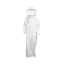 Beekeeping Suit XLarge White, Breathable AntiBee Protection Clothing with Veil Hood