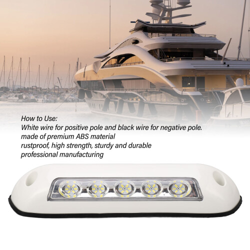 E021002 8W 30LED 6000K White DC12-24V IP67 2