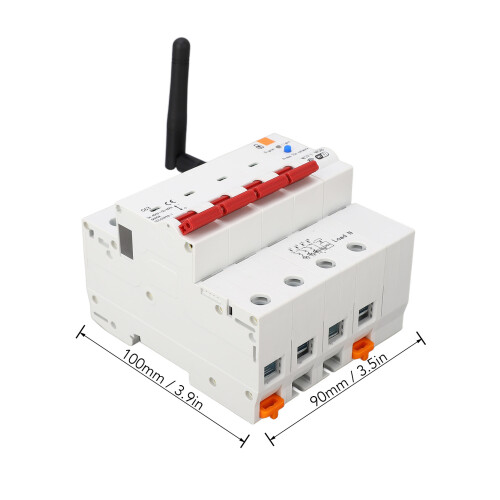 Metering Circuit Breaker 63A, 90x100mm PC, 4P 1