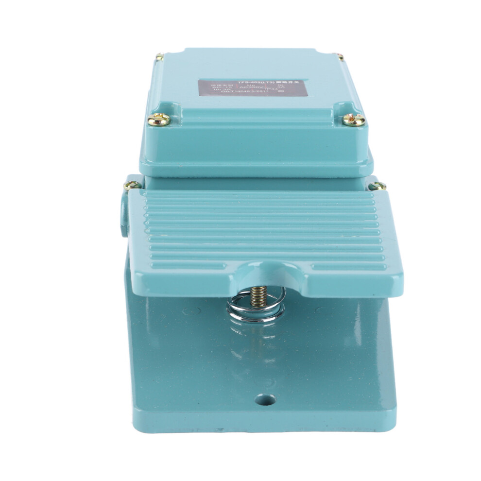 Slim Aluminium Pedal Switch 250V 3A Momentary Foot Treadle 1No 1Nc Tfs-402 8481393676720