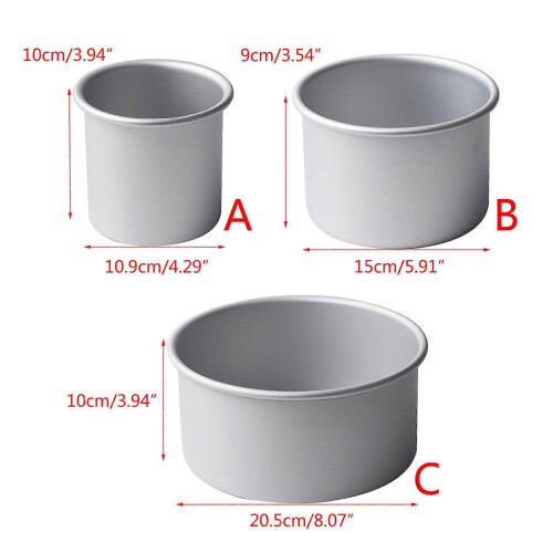 (8 inches) Practical Cake Baking Molds Convenient Round Cake Pans with Removable Bottom  Molds Baking Molds Tray 2