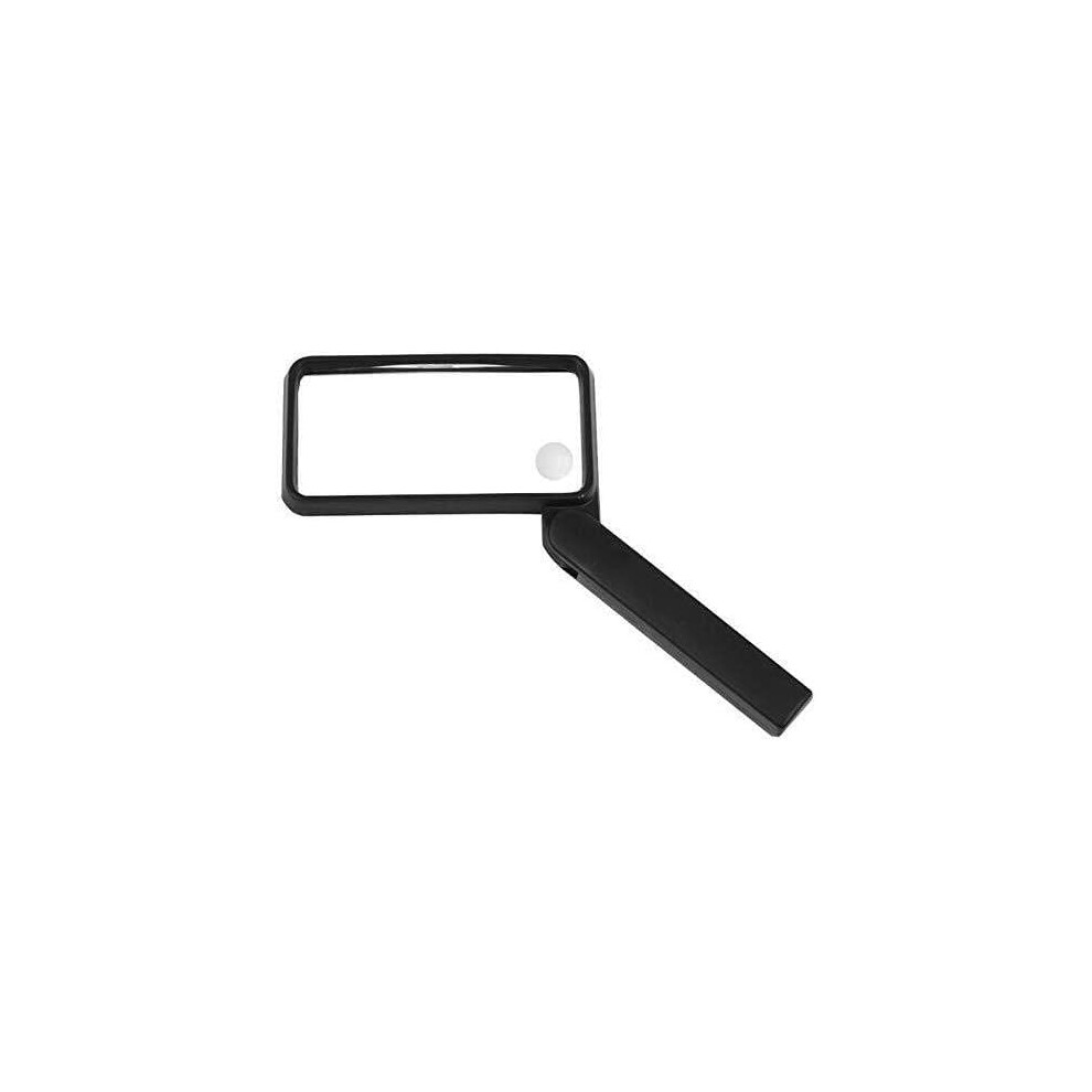 Handheld Magnifying Glass 2X 4X Large Rectangular Reading Magnifier with Dual Lens Foldable Design for Seniors Books Newspapers