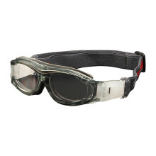 (grey) Children Basketball Goggles Kids Safety Glasses Teenager Basketball Glasses for Outdoor Sport Soccer Basketball Red