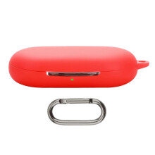 (Red) Earphone Cover Shockproof Wrap Case Skin Antiscratch Guard Washable Silicone Housing Shell Enhances Grip for Crossky R70 White