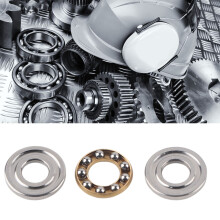 10pcs Flat Steel Thrust Ball Bearings High Precision Miniature 6x14x5mm