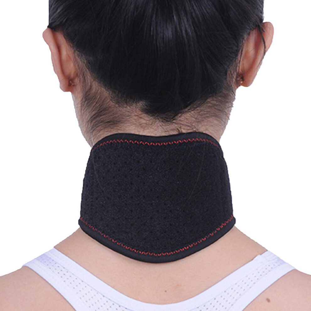 Self Heating Tourmaline Magnetic Neck Brace for Pain Relief Adjustable Support for Stiffness and Fatigue