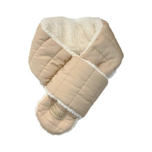 (khaki) Versatile Kids Scarf Trendy Unisex Scarf Fashionable Scarf Comfortable Scarf for Outdoor Activities School & Travel Off white1