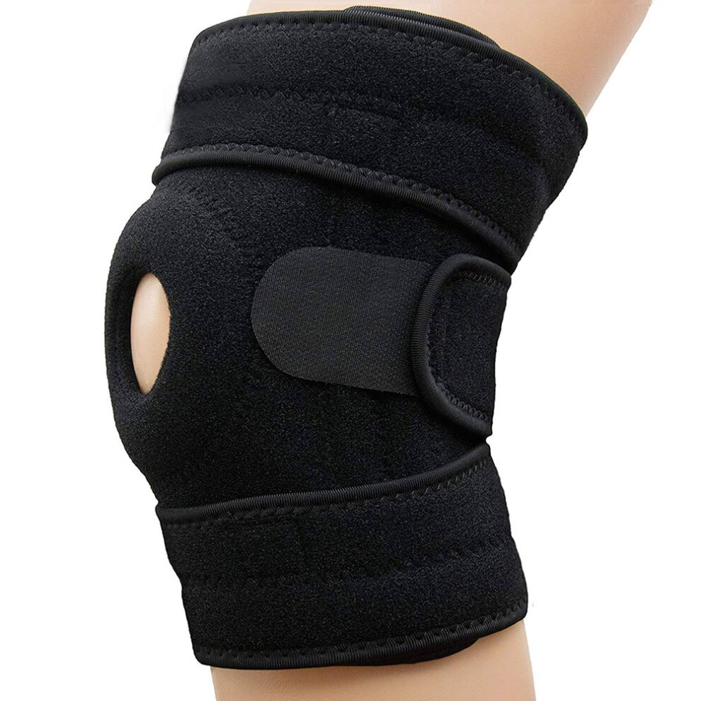 Adjustable Knee Brace with Patella Stabilizer for Pain Relief and Injury Recovery, Breathable NonâSlip Support
