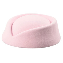 (Pink) Solid Color Female Flight Attendant Hat Sweet Business Uniform Live Show Women Beret Caps Hats Air Hostess Cosplay Yellow