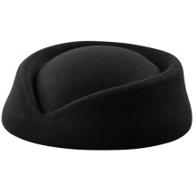 (Black) Solid Color Female Flight Attendant Hat Sweet Business Uniform Live Show Women Beret Caps Hats Air Hostess Cosplay Yellow