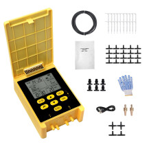Automatic Drip Irrigation System with Dual Pump Control, Smart Rain Sensor, LCD Display for 20 Potted Plants