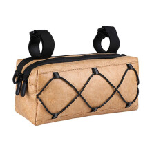 (Khaki) Kids Bike Handlebars Bag Bike Basket Front Bike Phone Mount Cycling Equipment for Sport Enthusiasts Silver