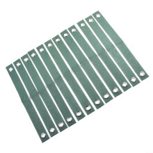 12 Pcs Adjustable Nylon Tree Staking Straps with Brass Eyelets, Windproof Support for Young Trees, 40 x 3.8 cm Green